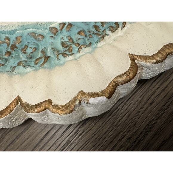 Vintage Chalkware bas-relief Female Cameo Face Wall Plaque Victorian Style 14.5” - Picture 4 of 9